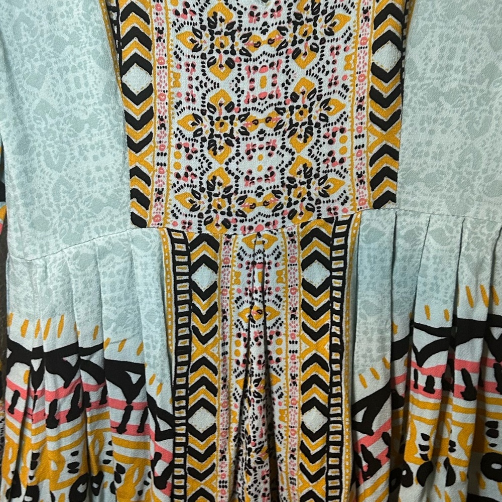 NWOT Free People Tegan Border Printed Mini Dress 4 - Picture 9 of 13